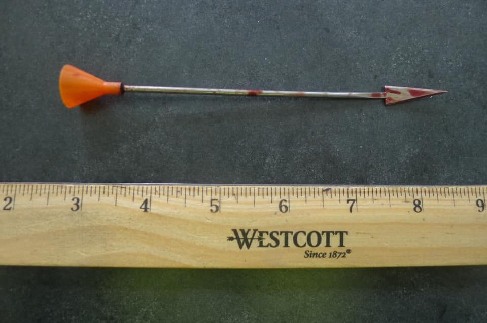 Arrows from blowgun